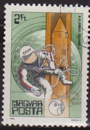 Hungria 1982 Scott 2745 Sello * Aniv. Viajes Espaciales A. Leonov Voskhod 2 Hongrie Magyar Posta Ungarn Hungary Ungheria Hongarije 